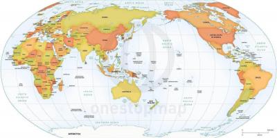 Karta svijeta Australija - Australija na karti svijeta (Australija i